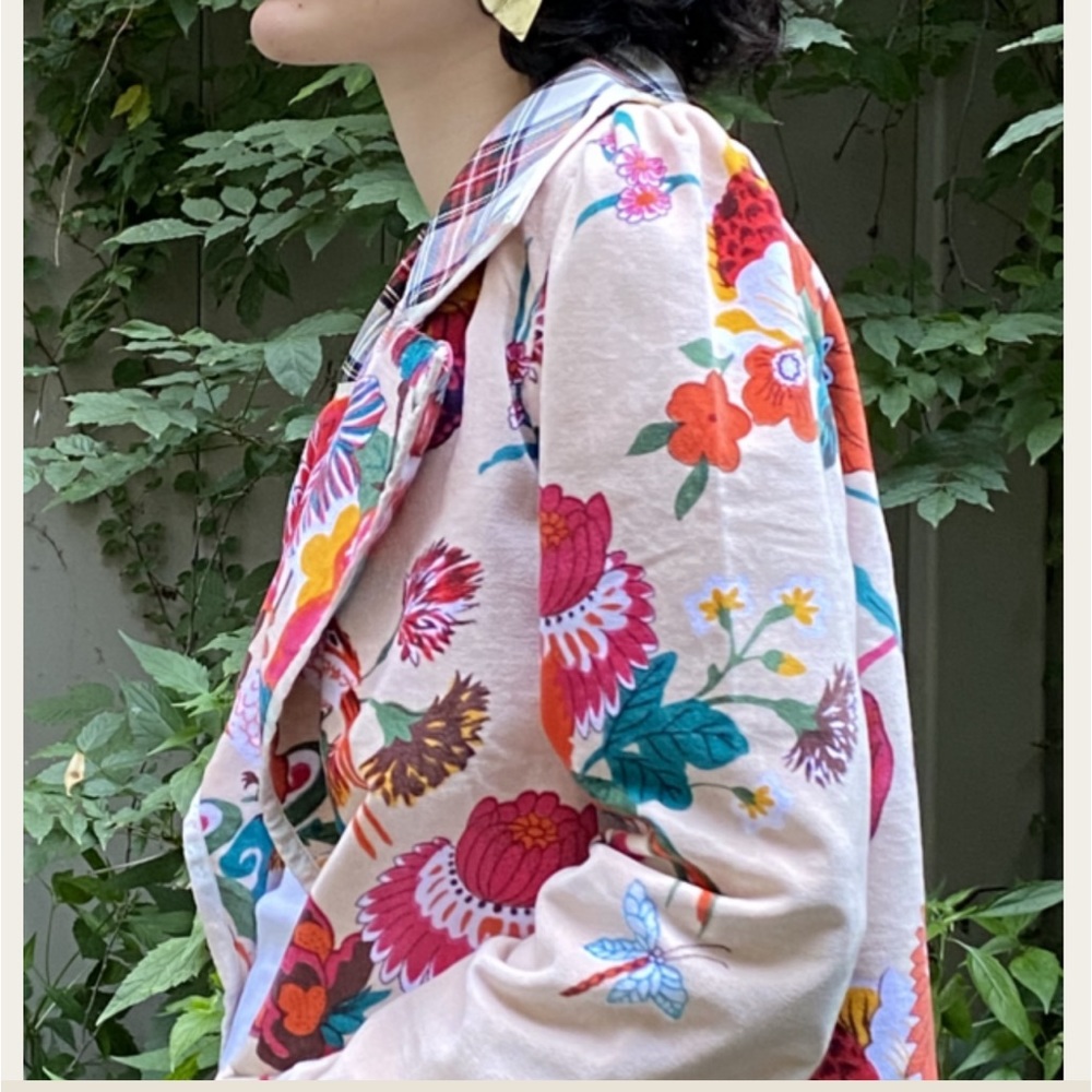 Alix of Bohemia Garden Moto Floral Print Jacket in Size Large - Picture 4 of 10
